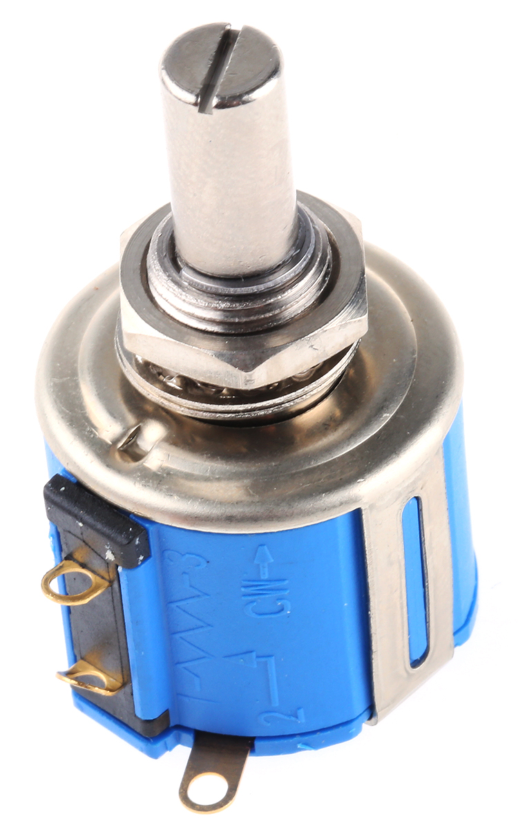 Bourns 3543 5kΩ Rotary Potentiometer 1-Gang Panel Mount, 3543S-1-502L