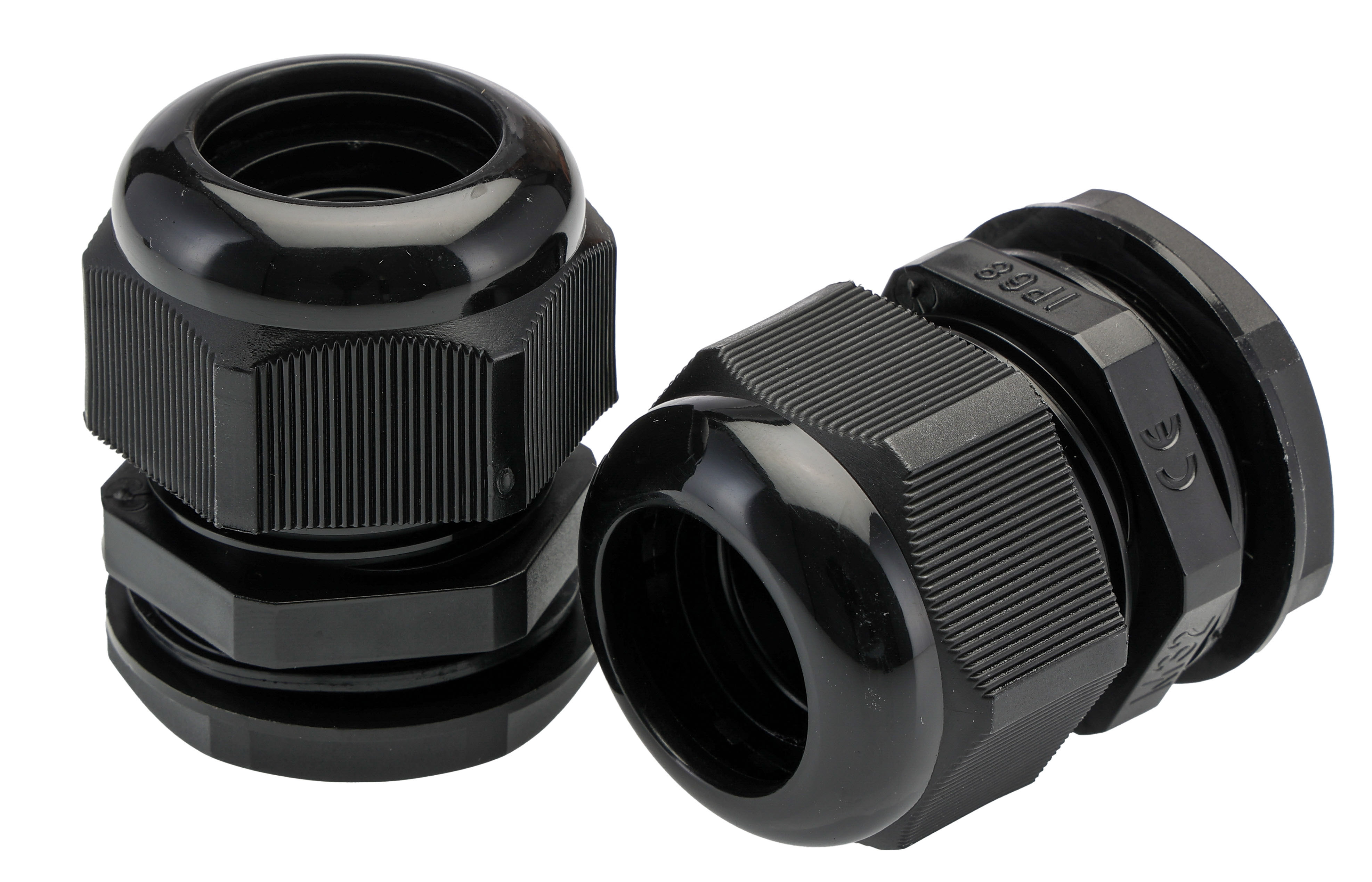 HellermannTyton NGM Series Black Nylon Cable Gland, M32 Thread, 18mm min., 25mm max., IP68