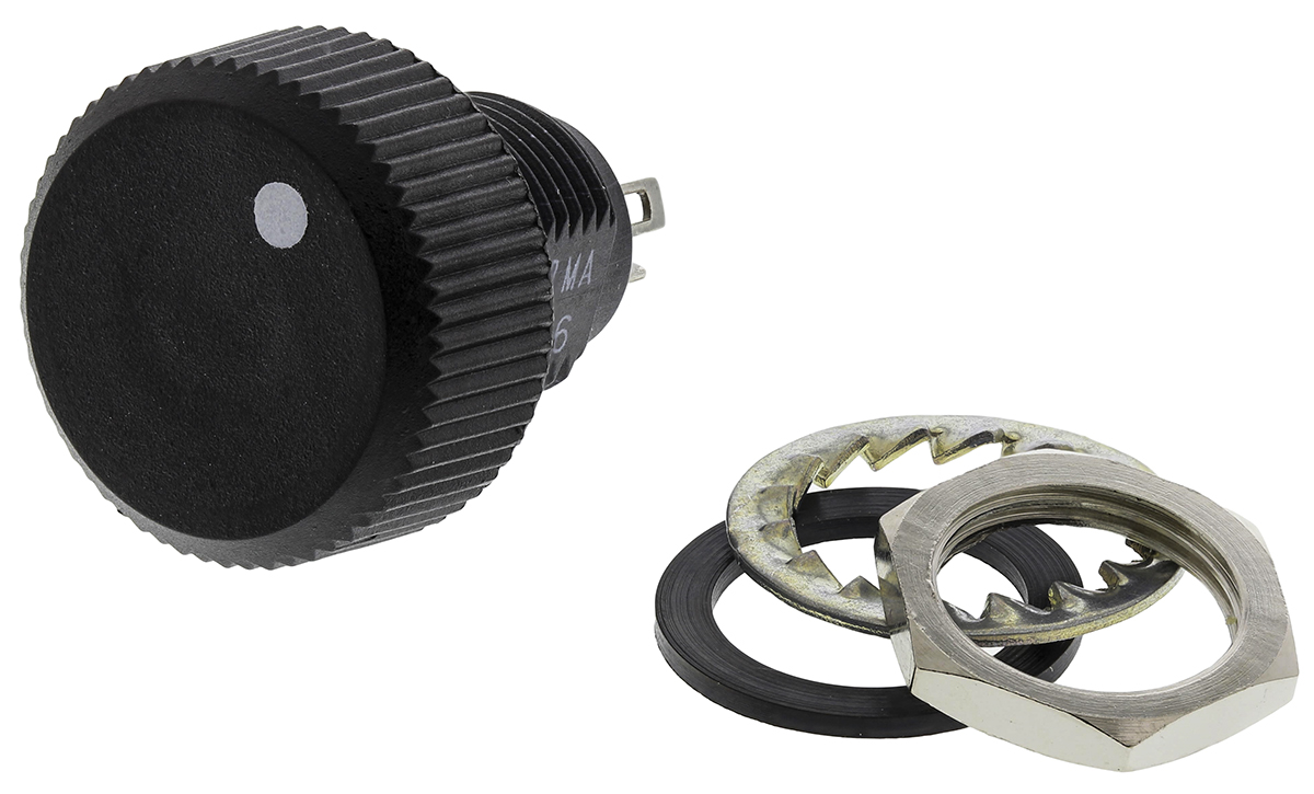 Vishay P16 4.7kΩ Rotary Potentiometer 1-Gang Panel Mount, P16NP472MAB15