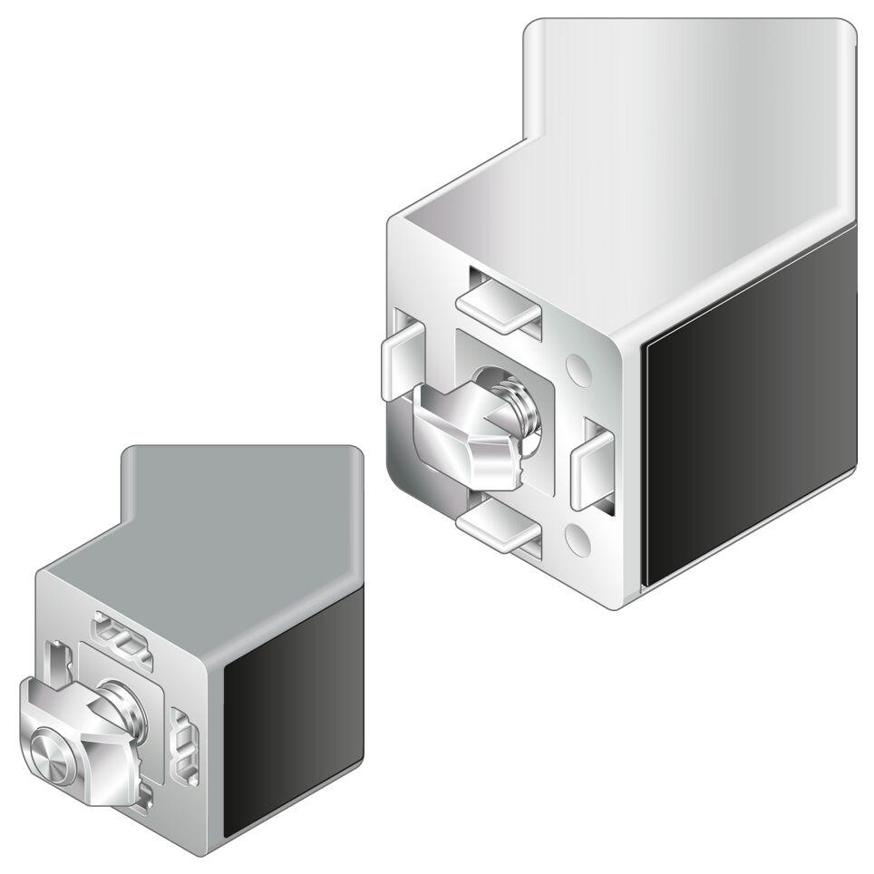 Bosch Rexroth 45° Connector, Connecting Component, Strut Profile 30 x 30 mm, Groove Size 8mm