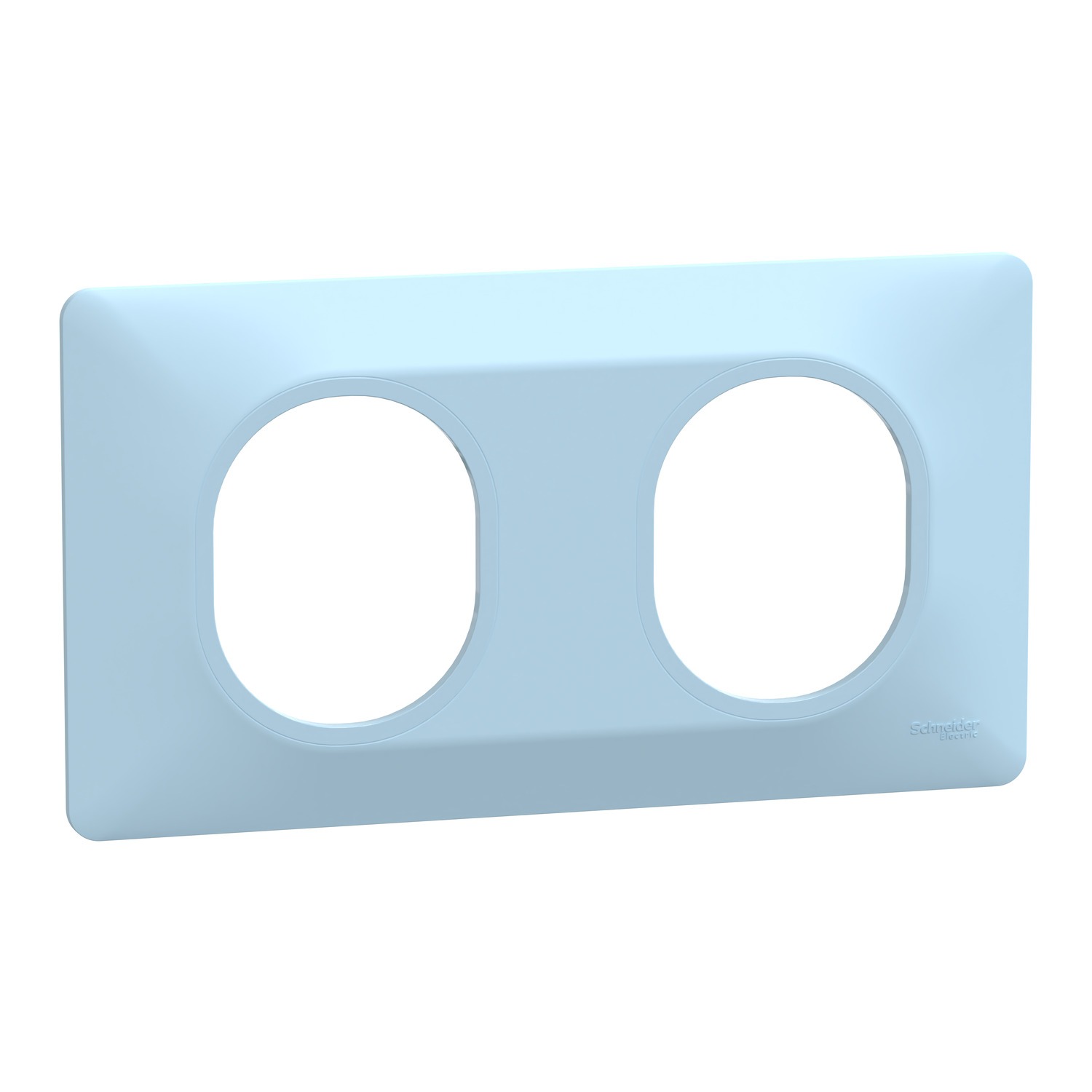 Blue 2 Gang Light Switch Cover