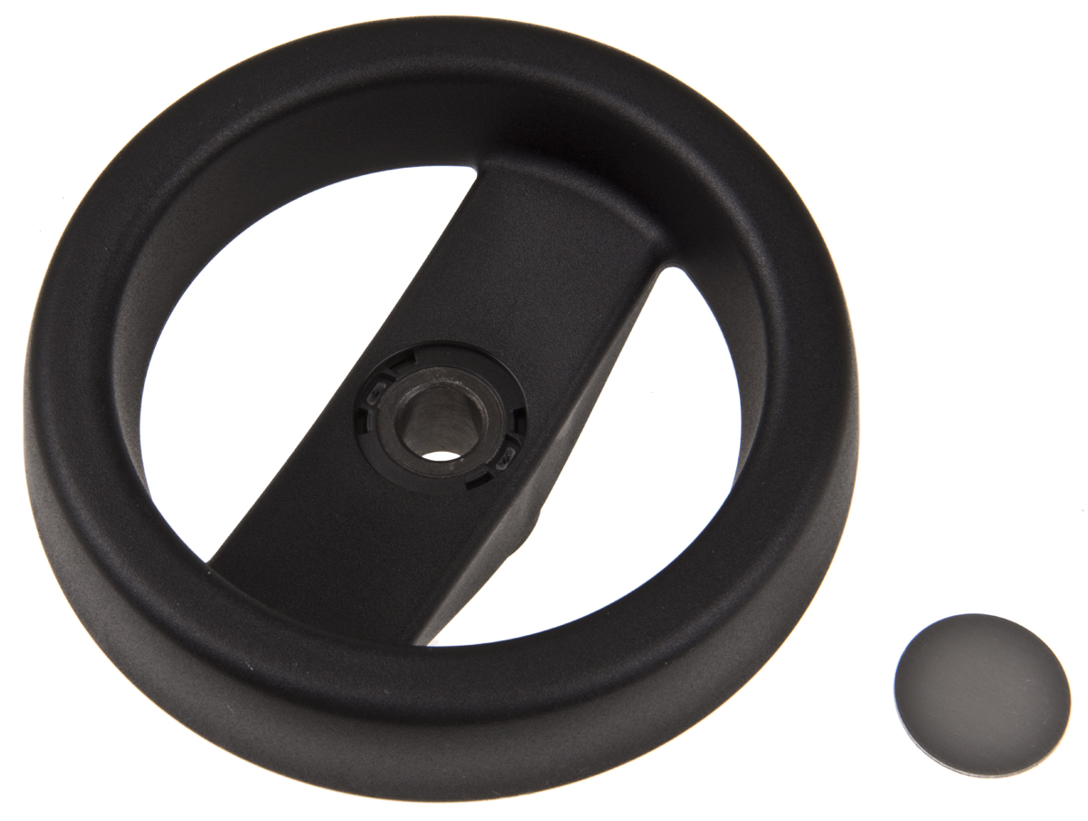Elesa Black Technopolymer Hand Wheel, 99mm diameter