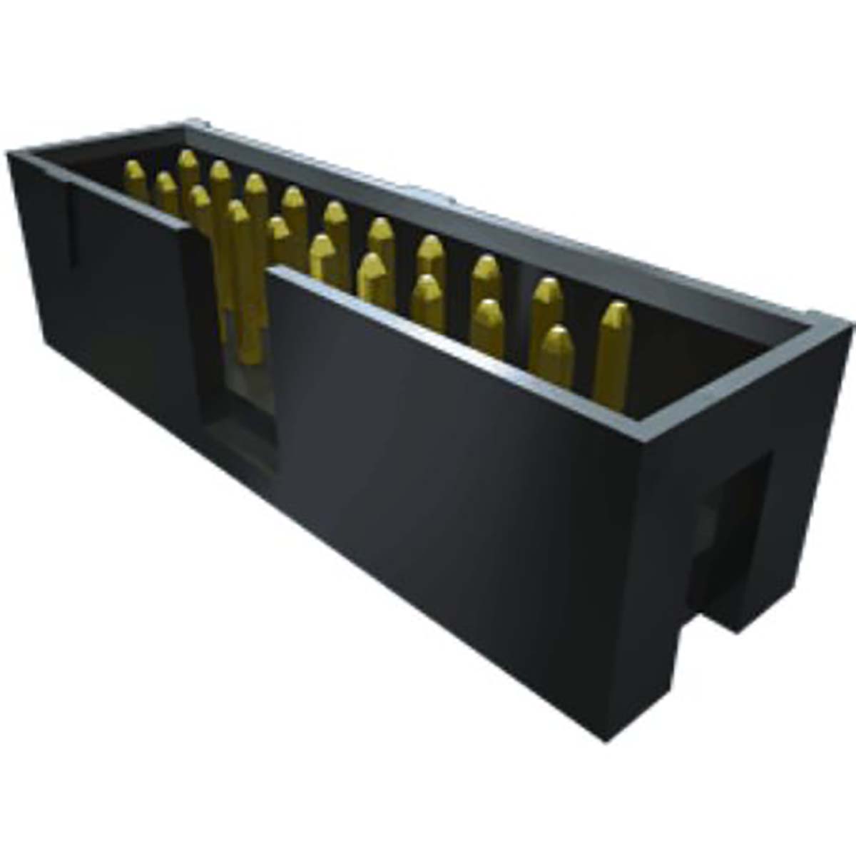 Samtec TST Series Straight Through Hole PCB Header, 10 Contact(s), 2.54 mm Pitch, 2 Row, Shrouded