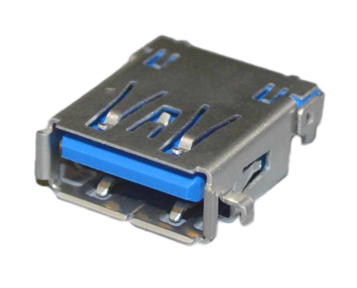 JST Straight, PCB Mount, Socket- Single Port Type A 3.0 USB Connector
