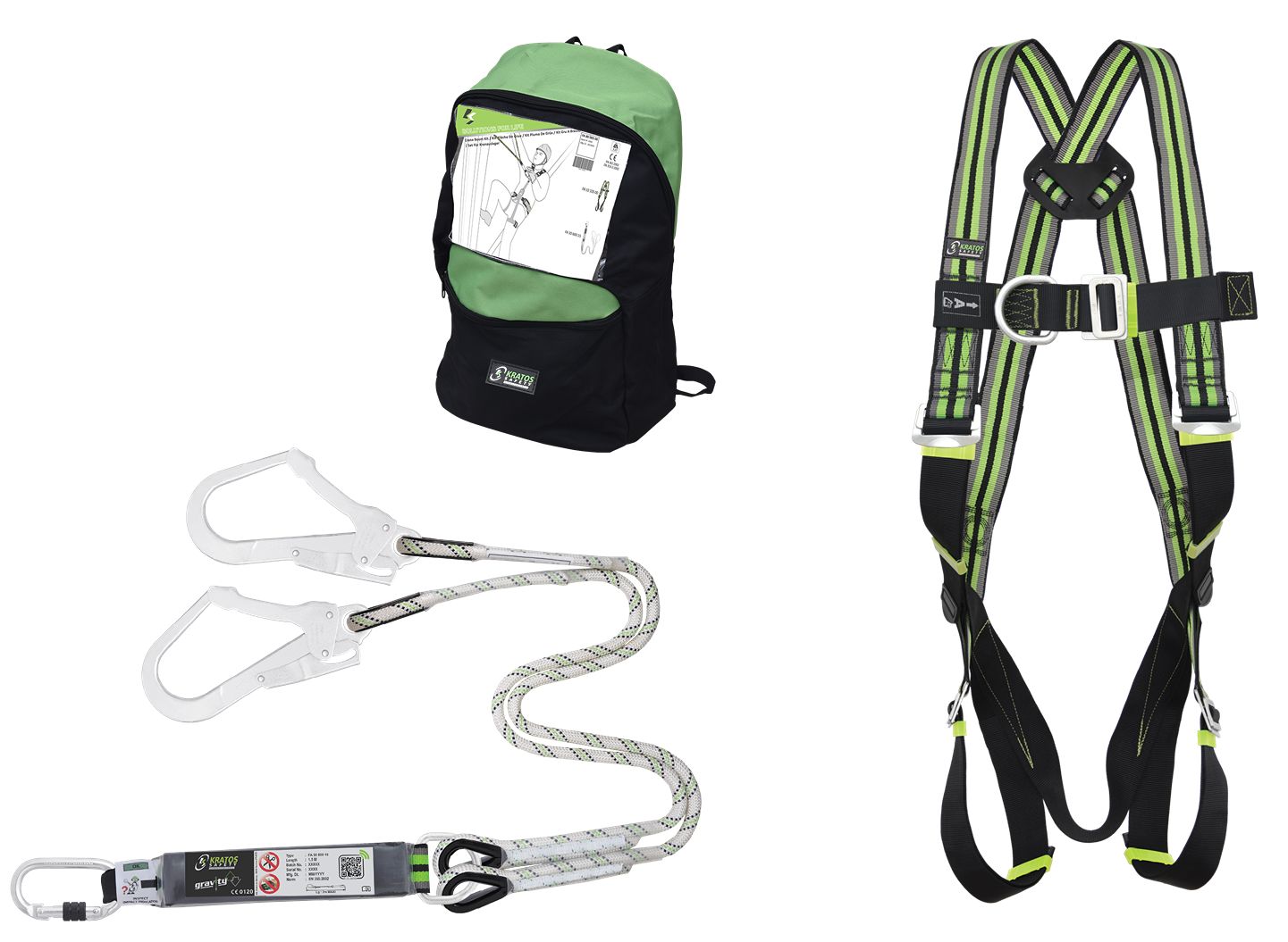 KRATOS SAFETY with Harness, Rope Lanyard