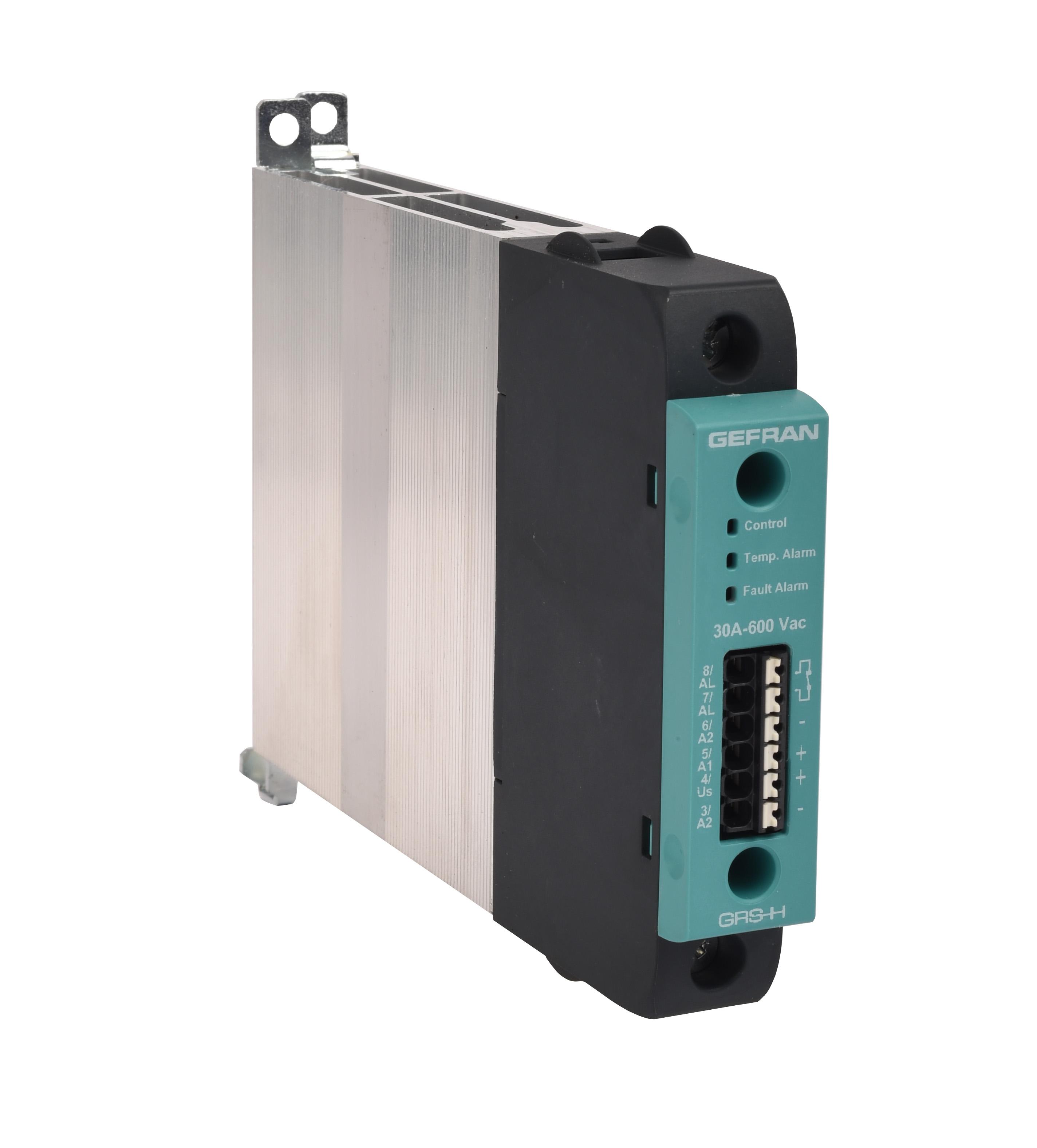 Gefran GRS-H Series Solid State Relay, 25 A Load, DIN Rail Mount, 480 V ac Load
