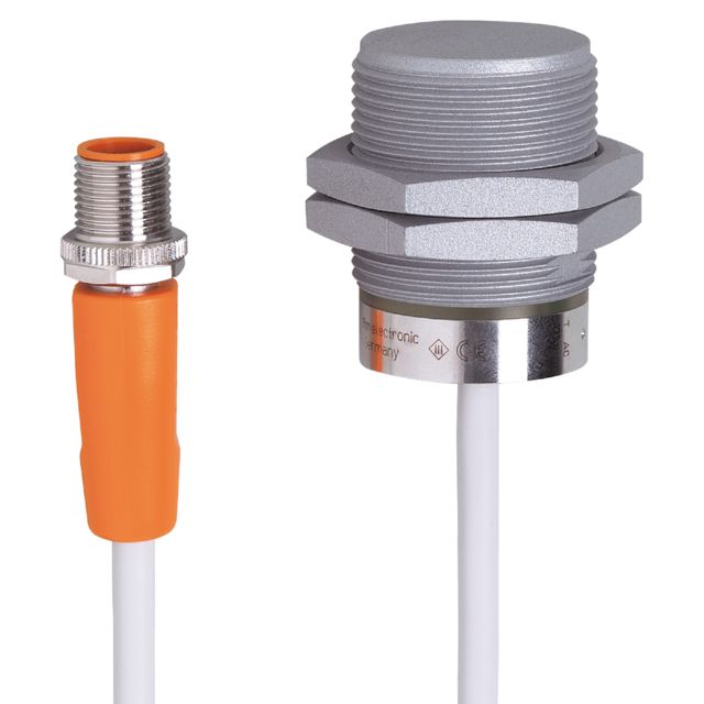 ifm electronic Inductive Threaded Barrel Proximity Sensor, M30, 12 mm Detection, PNP/NPN NO, 10 → 36 V dc