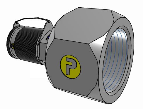 Parker Hydraulic Male Stud BSPP 1 Male to UNF 1 5/16-12, 16TTP4XS
