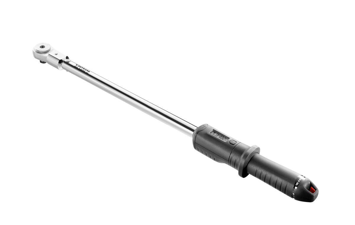 Facom S.307A340PF Mechanical Torque Wrench With Digital Adjustment, 70 → 340Nm, 1/2 in Drive, Square Drive, 14 x