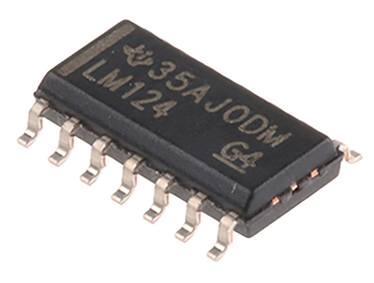 Texas Instruments, Operational Amplifier, 1.2 MHz, 14-Pin 30 V SOIC
