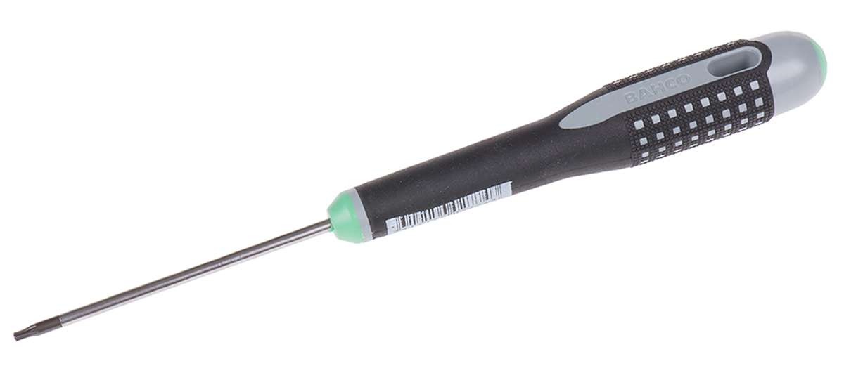 Bahco Torx  Screwdriver, T8 Tip, 75 mm Blade, 178 mm Overall