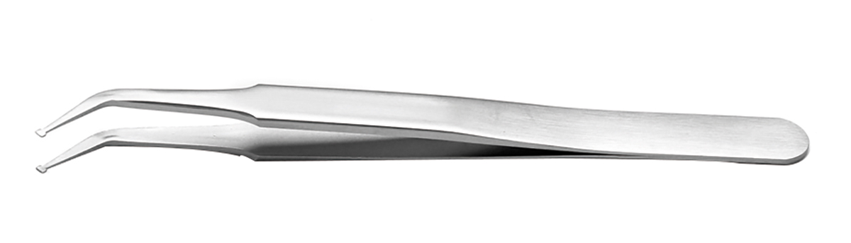 RS PRO 115 mm, Stainless Steel, Flat, Tweezers
