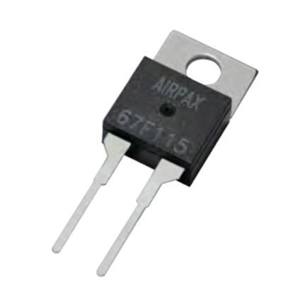 Sensata Airpax Bi-Metallic Thermostat, 130°C Max, Open On Rise, Automatic Reset, Surface Mount