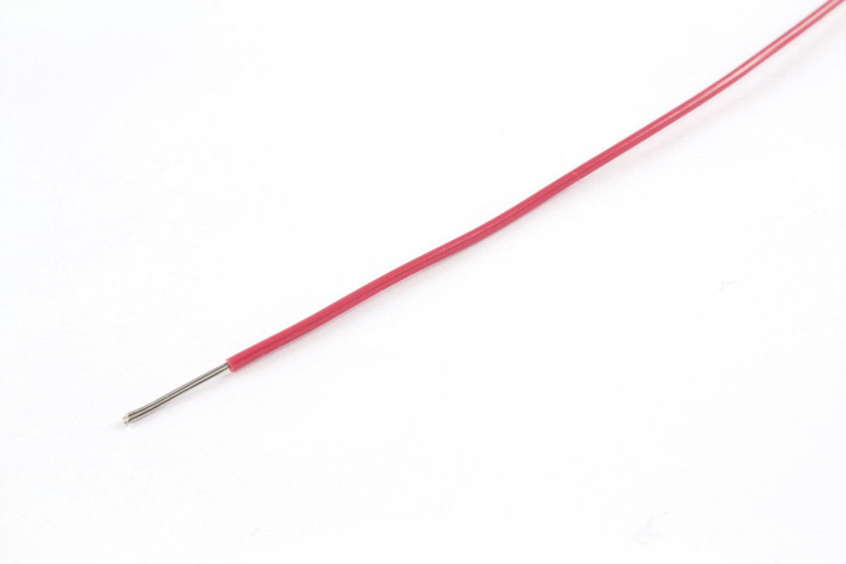 AXINDUS KY Series Red 1.34 mm² Hook Up Wire, 16 AWG, 19 x 0.3 mm, 100m, PVC Insulation, KY3008R