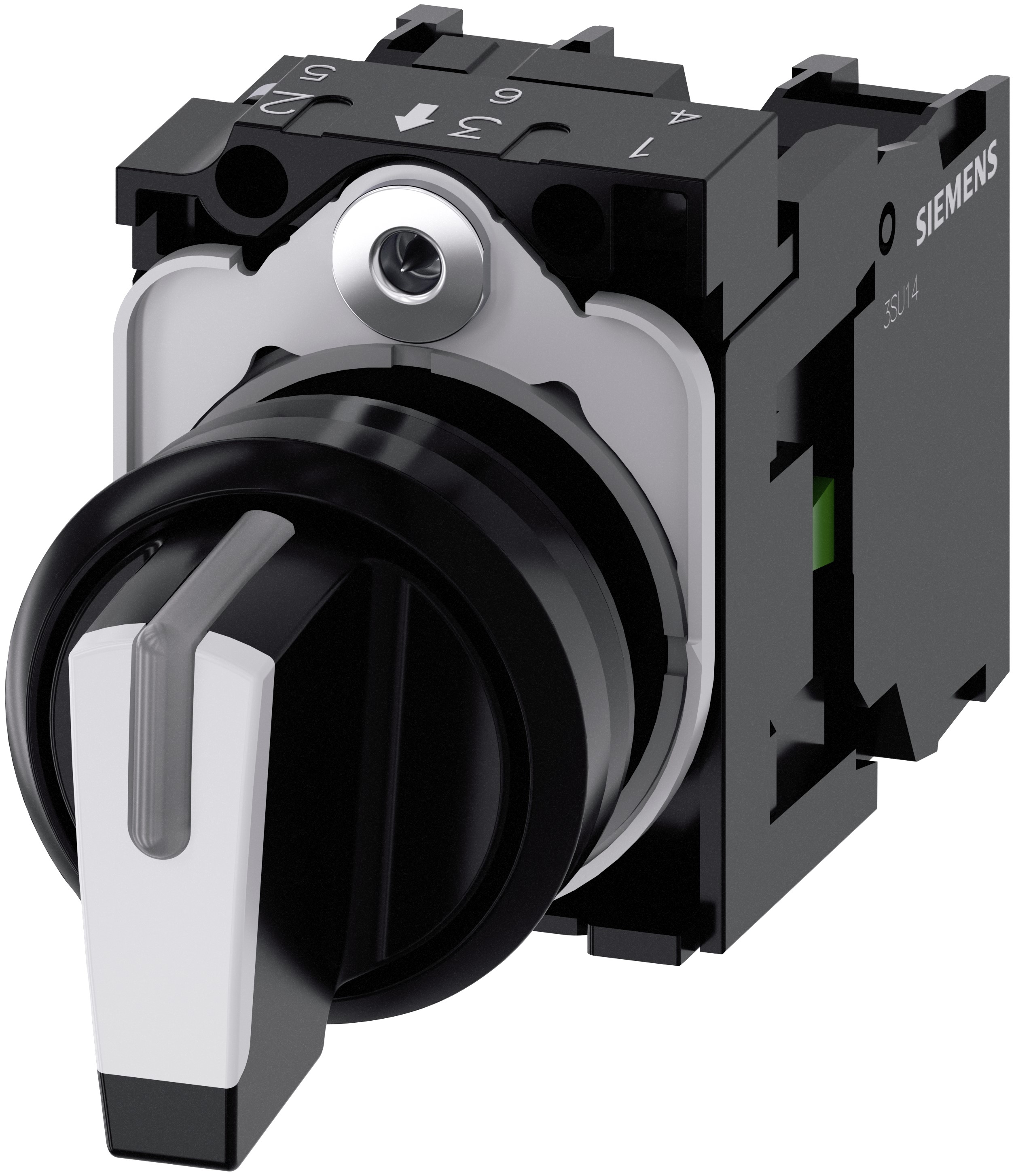Siemens Selector Switch - (2NO), Illuminated 3 Positions