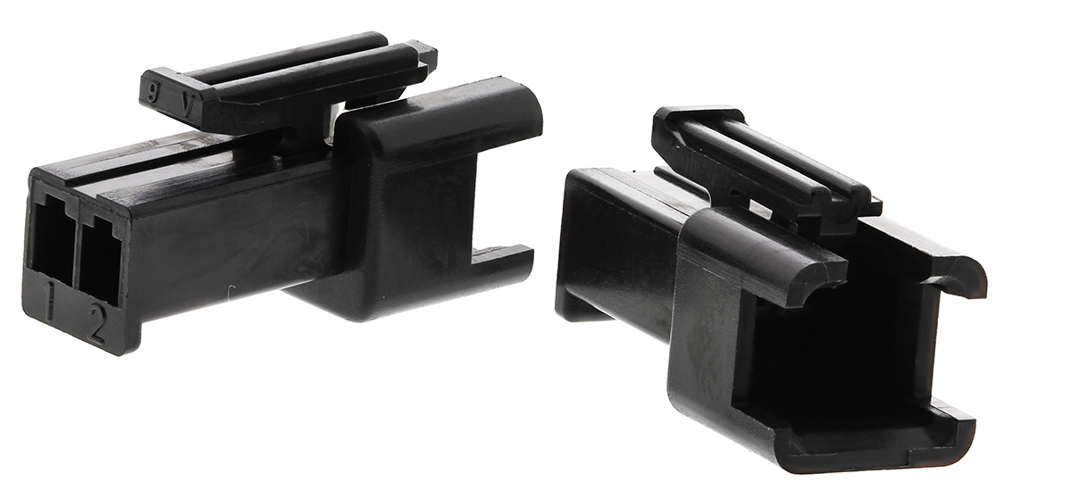 JST Female Connector Housing, 2 Way, 1 Row