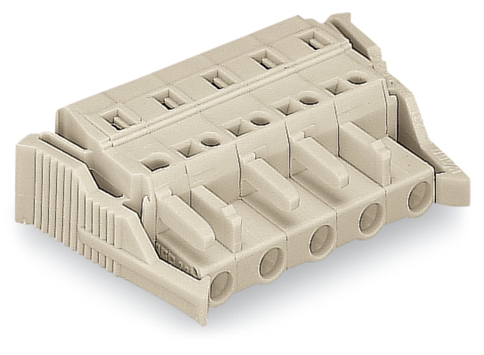 WAGO 721 Series Female Lighting Connector, 4-Pole, Female, 4-Way, Plug-In Mount, 16A