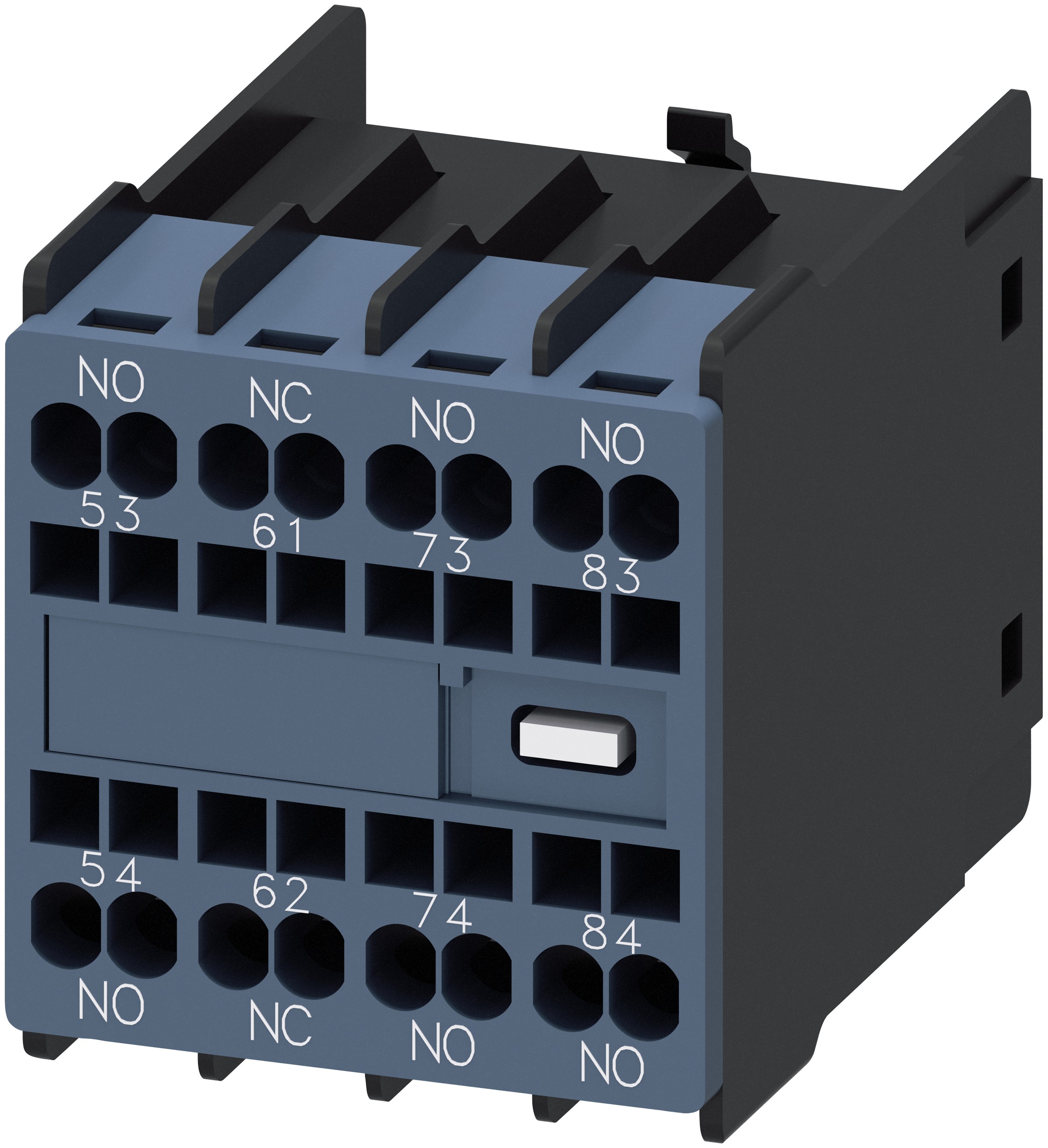 Siemens Auxiliary Contact, 4 Contact, 1NC + 3NO, Snap-On, Sirius Innovation 3RH2