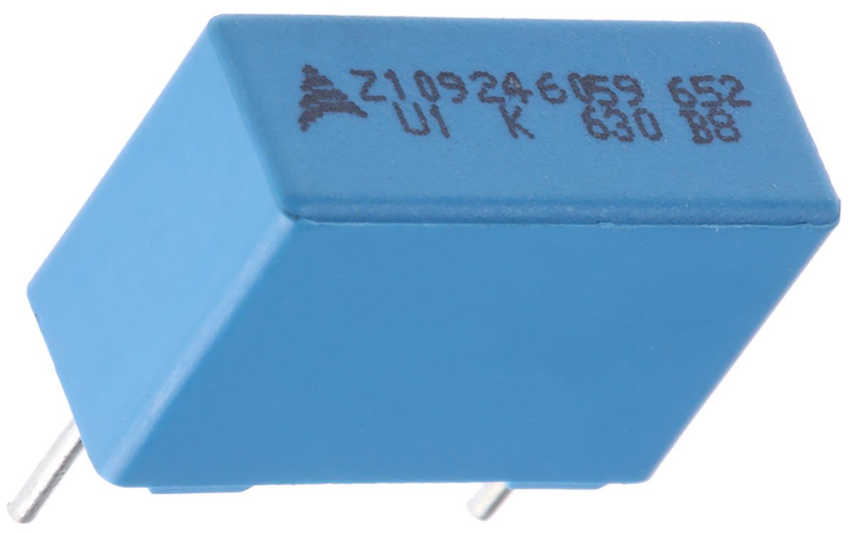 EPCOS B32652 Polypropylene Film Capacitor, 250 V ac, 630 V dc, ±10%, 100nF, Through Hole