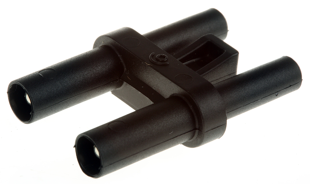 RS PRO Black Male Banana Plug, 4 mm Connector, 36A, 45 V ac, 60V dc