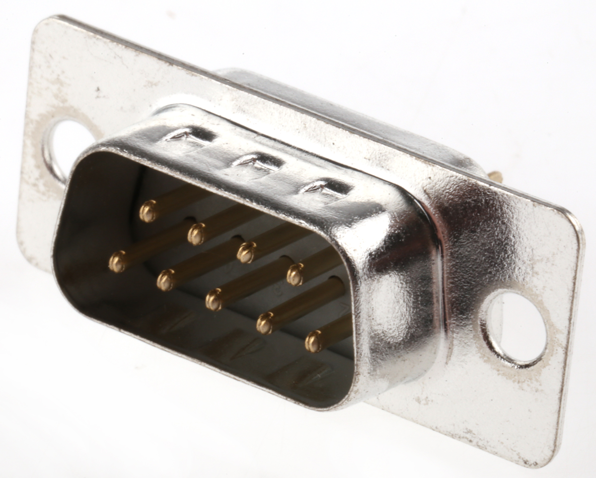 ASSMANN WSW A-DS 9 Way Through Hole D-sub Connector Plug, 2.77mm Pitch