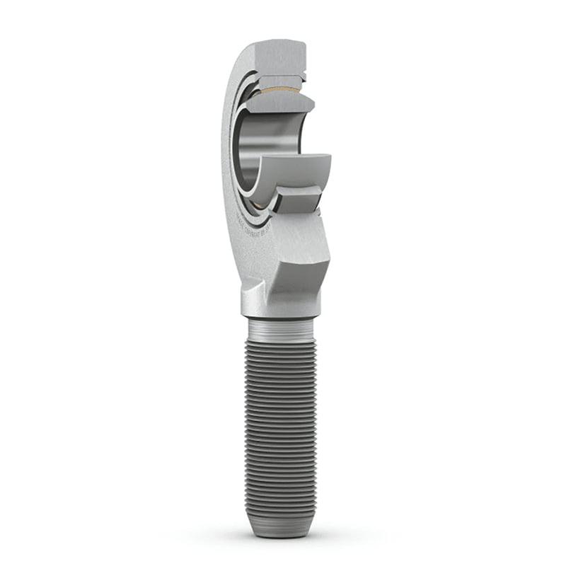 SKF SA M10 Male Steel Rod End, 10mm Bore, 30mm Long, Metric Thread Standard, Male Connection Gender
