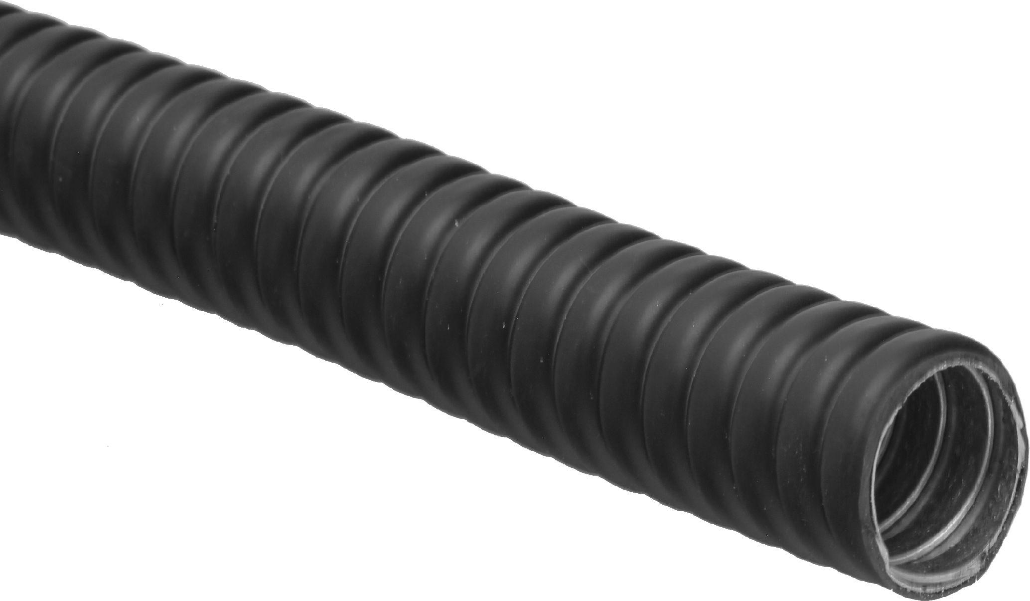 RS PRO Flexible Conduit, 16mm Nominal Diameter, Galvanised Steel, Black