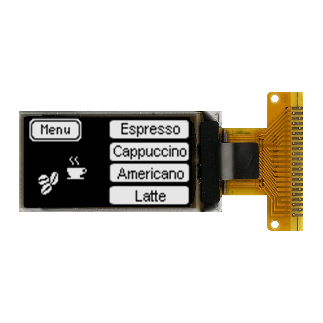 Midas 0.96in White Passive matrix OLED Display 64 X 128pixels COG I2C, SPI Interface