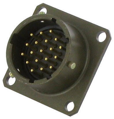 Amphenol Socapex, 451 26 Way Panel Mount MIL Spec Circular Connector Receptacle, Socket Contacts,Shell Size 16, Bayonet