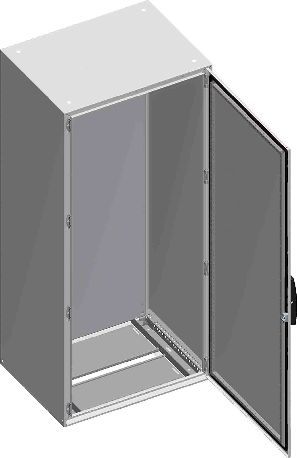 Schneider Electric PanelSeT SM Series Sheet Steel Single-Door-Door Floor Standing Enclosure, Opaque Door, IP55, 1400 x