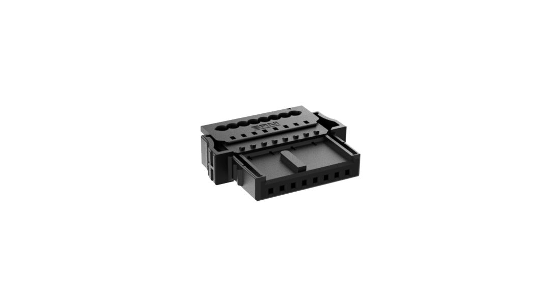 ERNI 8-Way IDC Connector Socket for Cable Mount, IDC, 1-Row