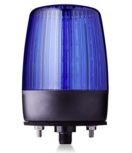 AUER Signal PDMC5 Series Blue Flashing, Rotating, Steady, Strobe Beacon, 24 V ac/dc, Horizontal, Tube Mounting,