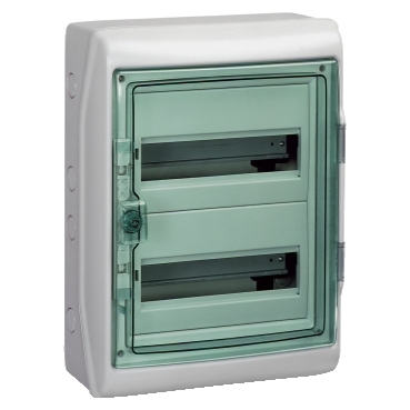 Schneider Electric Mureva Light Grey Smooth Polymer Electrical Enclosure, IEC, IP65,  Surface Mount, 1 Gangs, 460 x 340