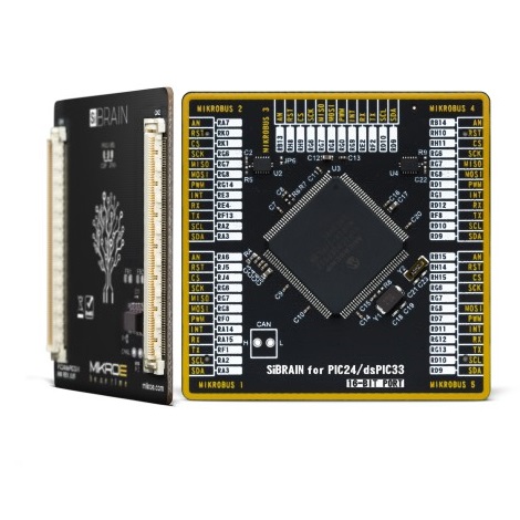 Brand-Rex SiBRAIN For dsPIC33EP512MU814 Microcontroller Development Board
