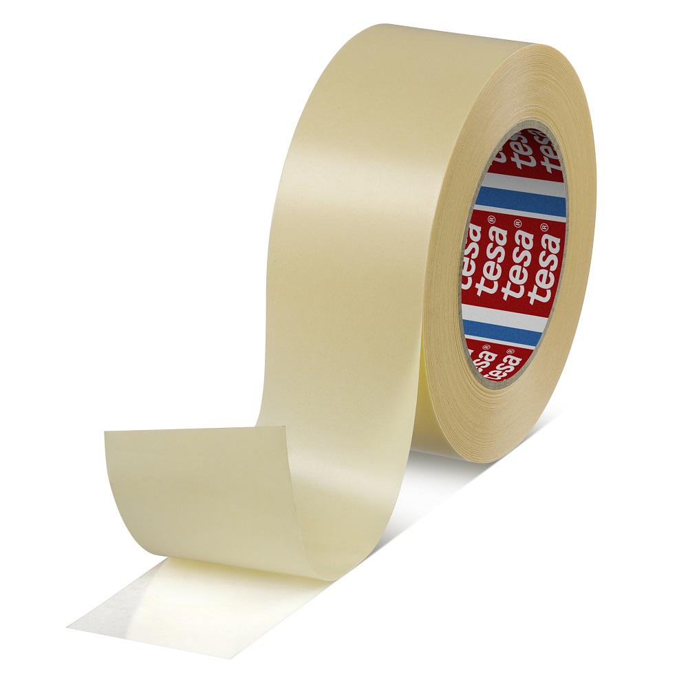 Tesa 64621-00004-00 Transparent Double Sided Plastic Tape, 90μm Thick, 15 N/cm, PP Backing, 50mm x 50m