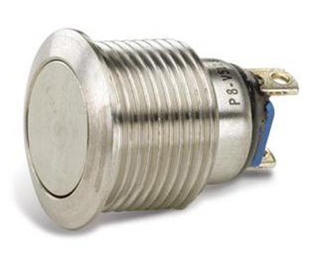 Otto Push Button Switch, Momentary, Panel Mount, SPDT, 28 V dc, 115V ac, IP64, IP68S, IP69K