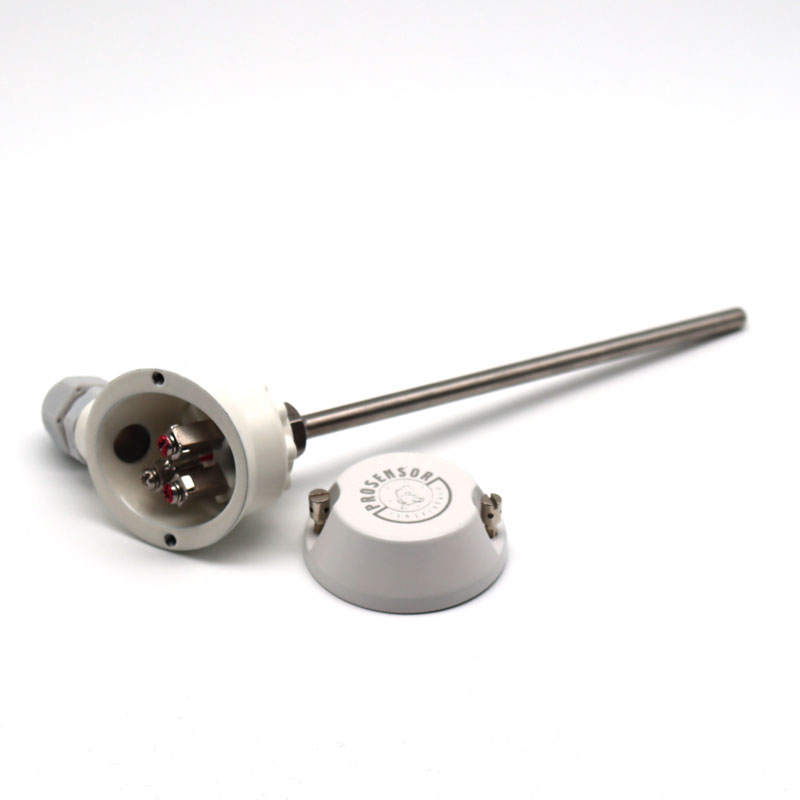 Prosensor PT100 Temperature Probe, 6mm Dia, 100mm Long, 3 Wire, M16, Class A +250°C Max