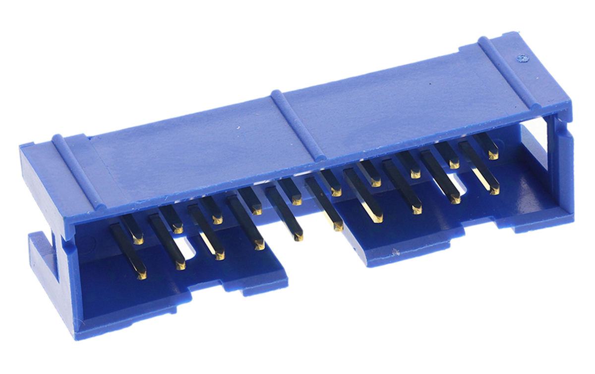 Amphenol Communications Solutions Quickie Series Straight Through Hole PCB Header, 20 Contact(s), 2.54 mm Pitch, 2 Row,