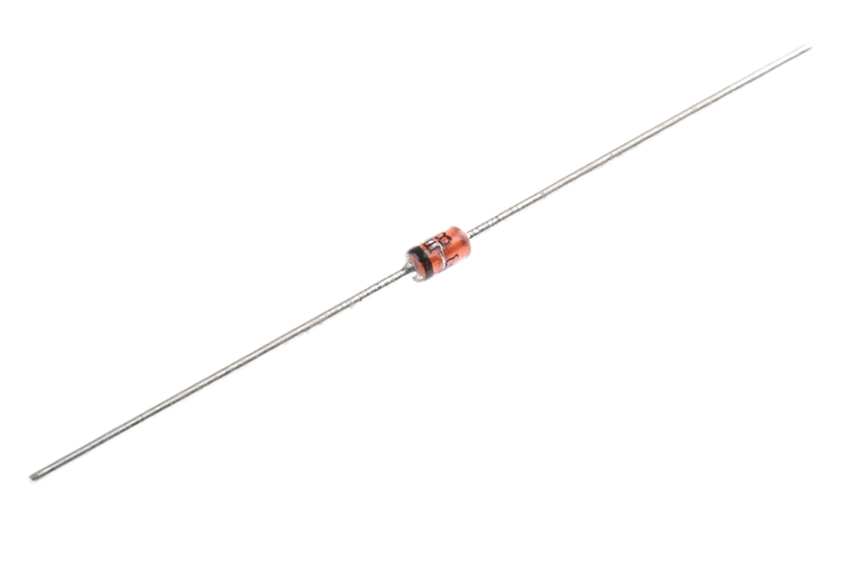 onsemi, 5.1V Zener Diode 5% 1 W Through Hole 2-Pin DO-41