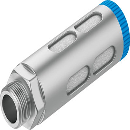Festo GRU Die Cast Aluminium 10bar Pneumatic Silencer, Threaded, G 3/4 Male