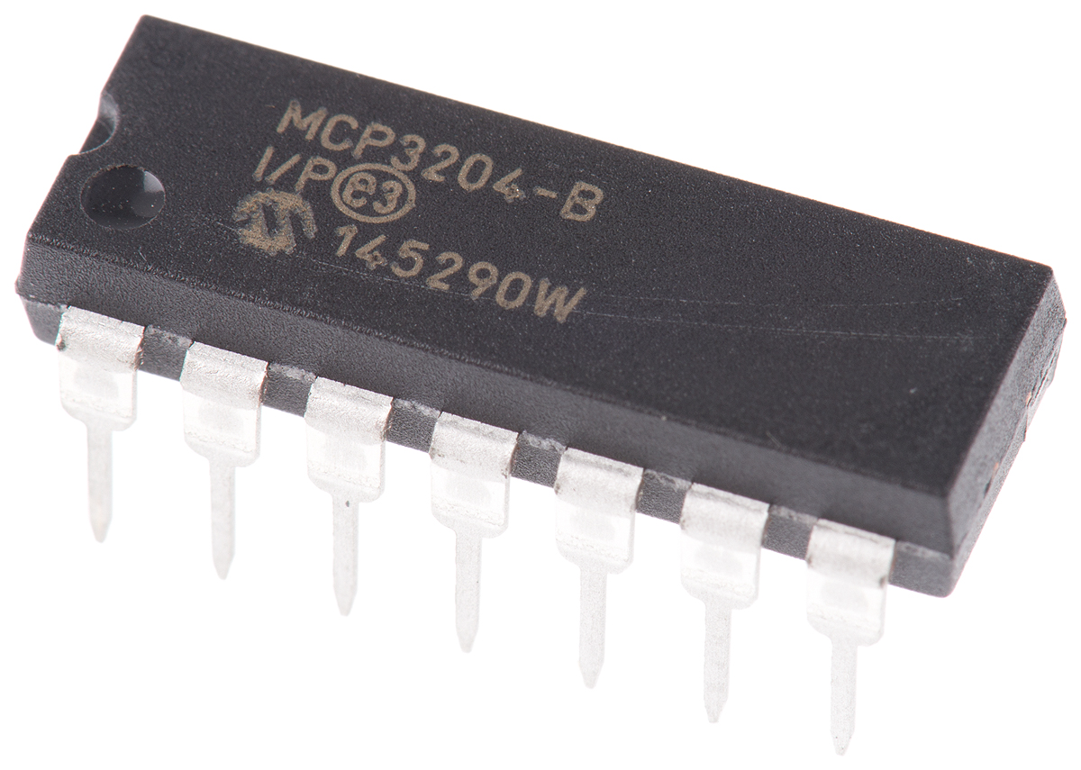 Microchip, Quad 12-bit- ADC 100ksps, 14-Pin PDIP