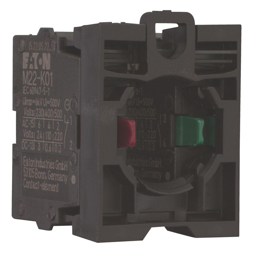 Eaton RMQ Titan M22 Series Contact Block, 500V, 1NO + 1NC