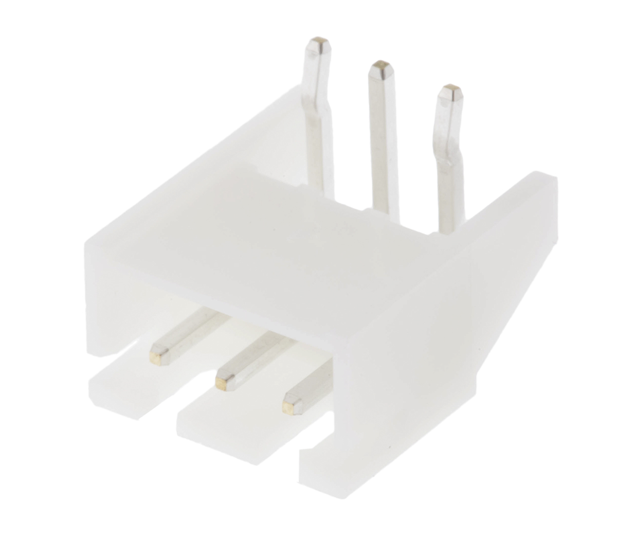 JST XH Series Right Angle Through Hole PCB Header, 3 Contact(s), 2.5 mm Pitch, 1 Row, Shrouded