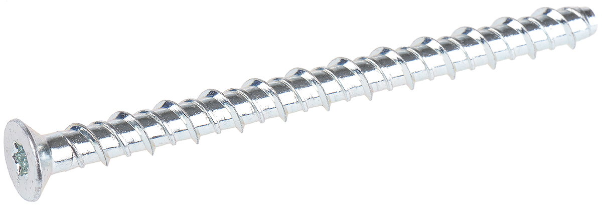 RS PRO Carbon Steel Anchor Bolt M8 x 75mm, 8mm Fixing Hole