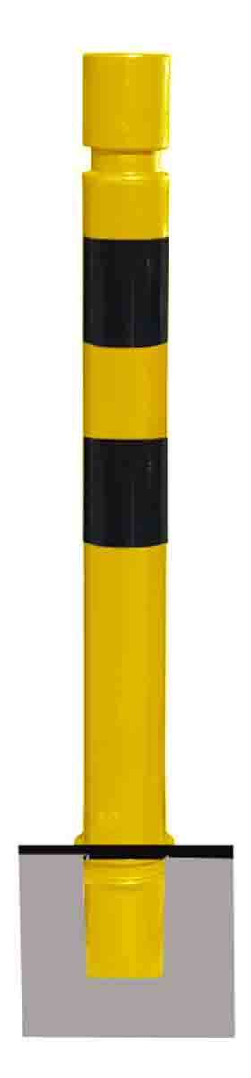 RS PRO Black, Yellow Shape Memory Industrial Post 80mm 80mm
