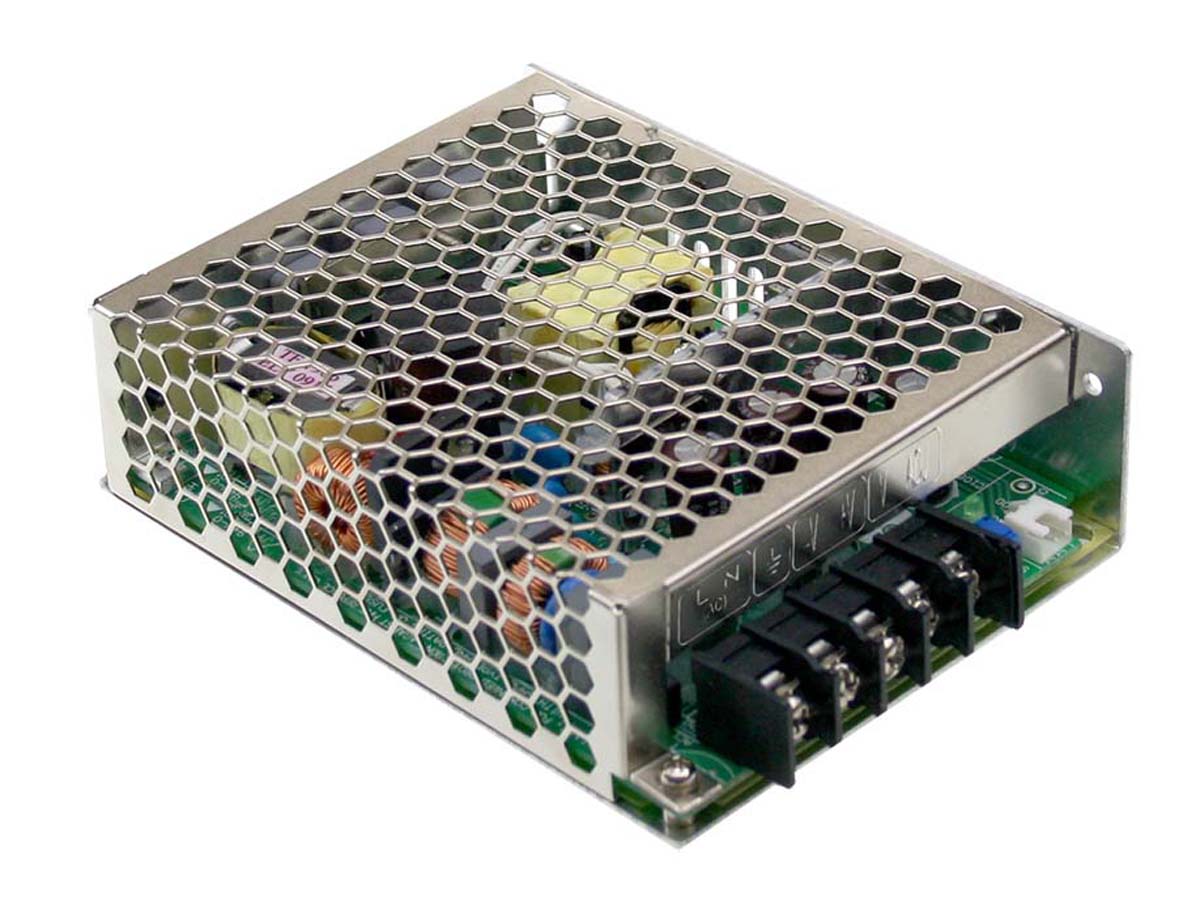 MEAN WELL Switching Power Supply, HRP-75-5, 5V dc, 15A, 75W, 1 Output, 120 → 370 V dc, 85 → 264 V ac