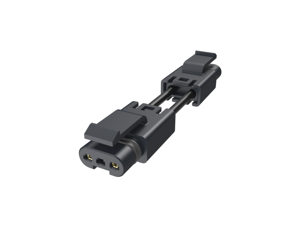 Amphenol Communications Solutions FLHT2P008C0 Series Straight PCB Socket, 2-Contact, 1-Row, 2.5mm Pitch, Poke-In