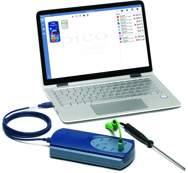 Pico Technology USB TC-08 Temperature Data Logger, USB, 8 Input Channel(s)