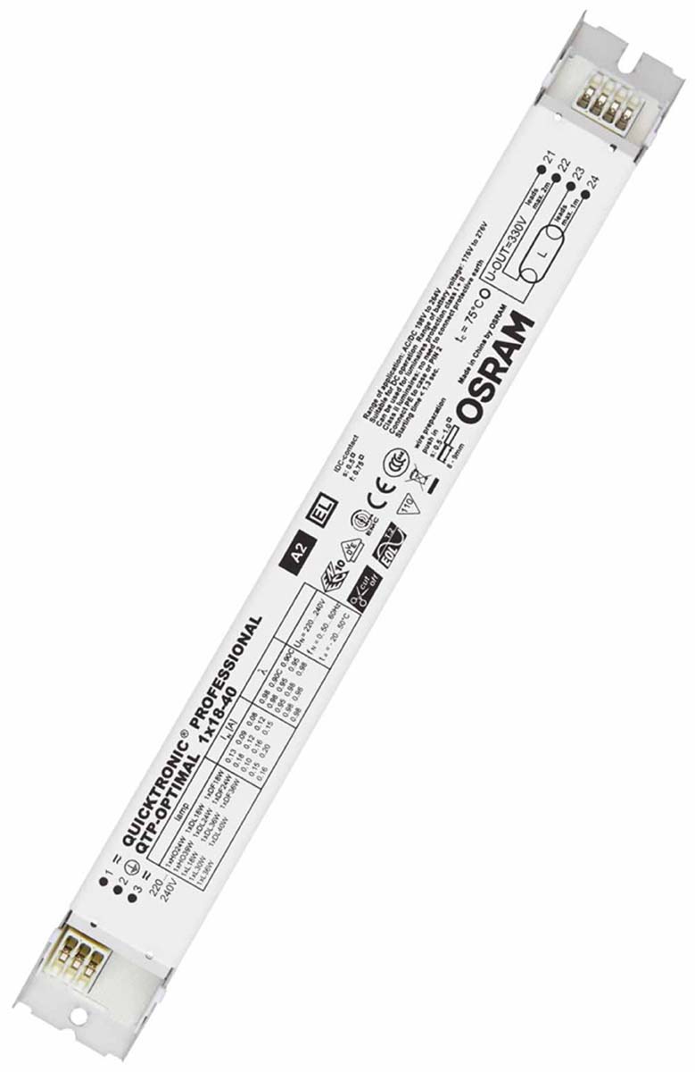 Osram 40 W Electronic Fluorescent Lighting Ballast, 220 → 240 V