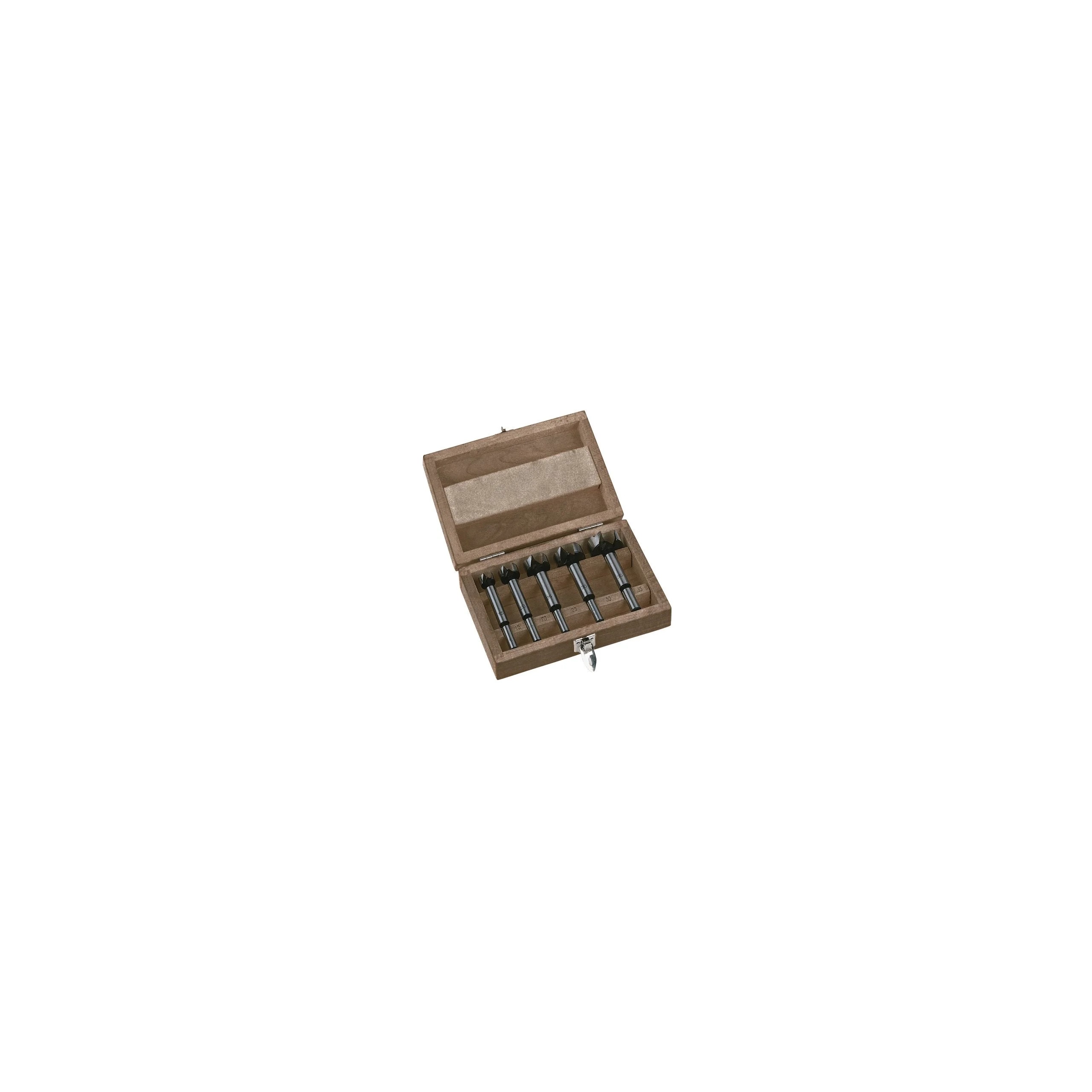 5-Piece Forstner Bit Set for Wood, 35mm Max, 15mm Min